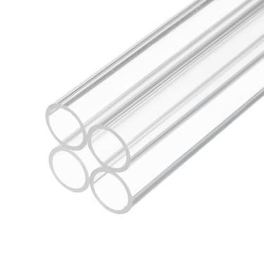 Imagem de Rebower Tubo de Acrílico Rígido Transparente de 35,5 cm 18 mm x 20 mm (0,7" x 0,8") - 4 Peças
