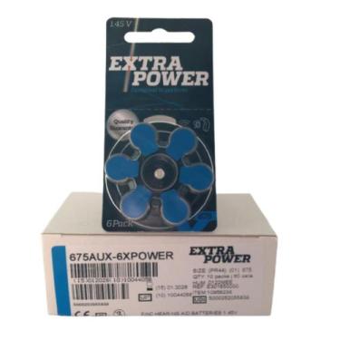 Imagem de Caixa de Pilhas para Aparelho Auditivo Extra Power com 60 Unidades, 67