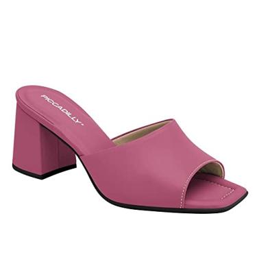 Imagem de Tamanco Piccadilly Salto Bloco Medio 626025 Rosa