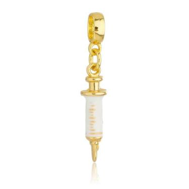 Imagem de Berloques Enfermagem Enfermeira Banhado a Ouro 18k - WORK SEMIJOIAS, S