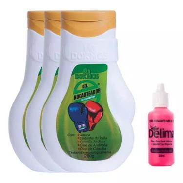 Imagem de Kit 3 Gel Nocauteador 200g Dokmos + Loção Milagroso Delima 30ml - Dokm