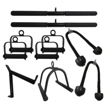 Imagem de Puxador Cross Over Kit 10 Peças Academia - FamaFit