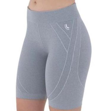 Imagem de Bermuda Feminina Lupo Sport Academia Original Seamless Dry Cinza, XG