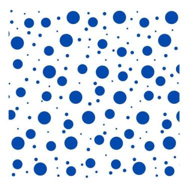 Imagem de Tnt estampado bolas sortidas preta / base vermelha 1,40 m x 25 m - DEX