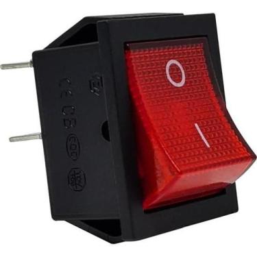 Imagem de Chave Gangorra Com Led 4 Terminais Vermelha KCD2 Storm - PCT / 10