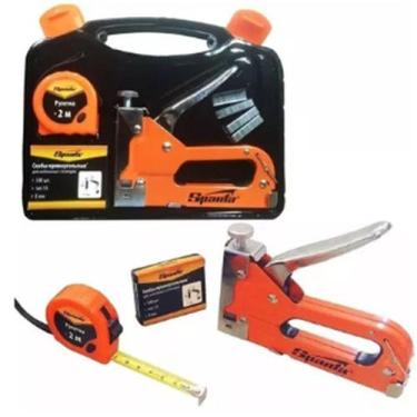 Imagem de Kit Ferramenta Grampeador 500 Grampos Para tepeceiro - A.R Variedades 