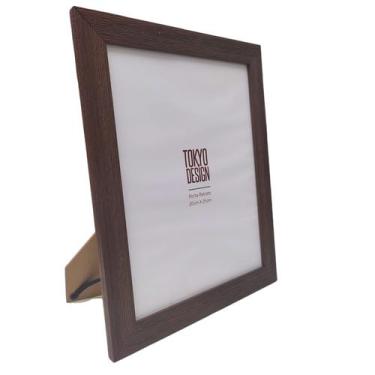 Imagem de Porta Retrato Rustico Madeira Plástica Vinilica 20x25cm - Tokyo Design