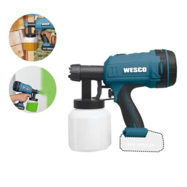 Imagem de Pistola de Pintura Wesco cm 18v Ws2342.9 Wesco Sem bateria, BIV