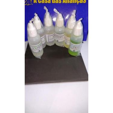 Imagem de 5 Vidros  de testares 30 Ml de Ouro e Prata e pedra 7.5 x 7.50  Cm - K