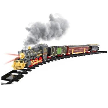 Imagem de Ferrorama Super Locomotiva Deluxe Com Fumaça E Efeito Sonoro - Braskit