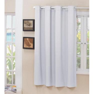 Imagem de Cortina Blecaute Tecido Branco Gelo 1,40x1,50 Janela Porta - Confecçõe