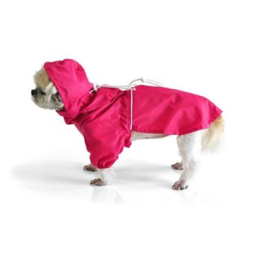 Imagem de Capa de Chuva Premium para Cachorro e Gato Pet - Bichinho Chic, Rosa, 