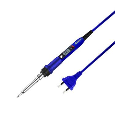Imagem de Ferro De Solda 220v 80w Profissional Com Display Ajuste De Temperatura