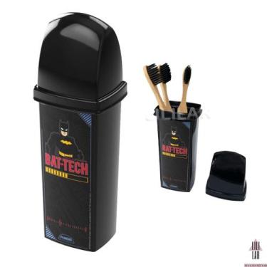 Imagem de Porta Escova Com Tampa Box Multiuso Dental Case Batman - PLASUTIL