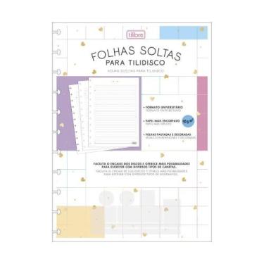 Imagem de Refil Pautado Tilidisco Tilibra Com 80 Folhas 90G/M2