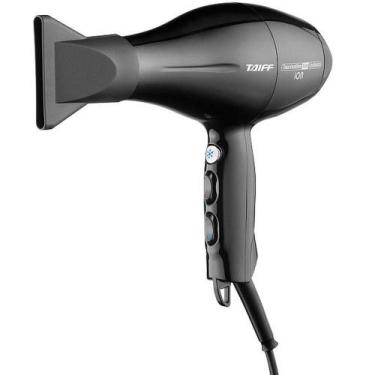 Imagem de Secador de Cabelo Taiff Tourmaline Íon Cerâmica Ar Frio, Preto, 220V