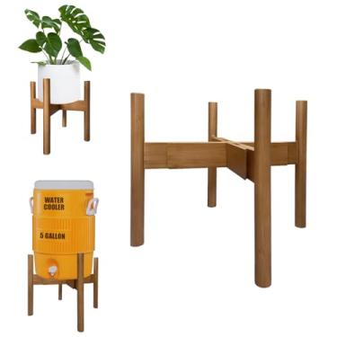 Imagem de MinBoo suporte ajustável para dispensador de bebidas (9-14,5 polegadas), suporte para dispensador de água - refrigerador de água adequado, recipiente para jarro de água de 3-5 galões, dispen