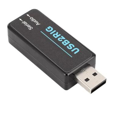 Imagem de Adaptador de placa de som externa USB para PC, áudio versátil e placa de som de porta serial