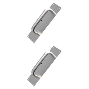 Imagem de WeiLaiKeQi 2 puxadores de porta dos pces puxam placas puxadores resistentes para o escritório público, 30cm X 8cm X 0.15cm