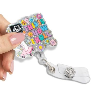 Imagem de Pishovi This is How I Roll Clipe retrátil para cartão de identificação, porta-crachá de instrumentos ultrassônicos engraçados para médicos enfermeiros ultrassonografistas, presentes de graduação para