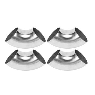 Imagem de Motoforti 4 peças 90 graus curva mandril cotovelo tubo de escape modificado carro tubulação tubulação 6.0 cm espessura OD 1,5 mm/16GA 60x152x1,5 mm 201 aço inoxidável 201 peças