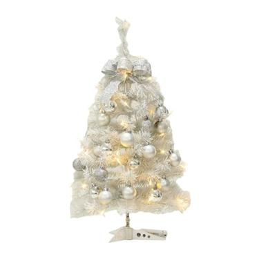 Imagem de Árvore de Natal artificial de mesa com luzes Árvore de Natal de mesa Decoração de Natal para sala de férias Mesa Quarto Festa, 45 Centímetros