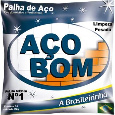Imagem de Palha De Aco N.1 - 22Gr - Kit C/20 PC - ACO BOM