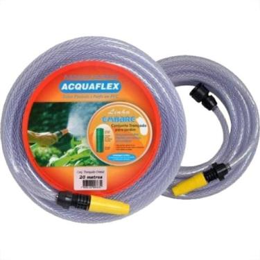 Imagem de Mangueira Malha trançada Aquaflex Cristal 20Mt - ACQUAFLEX
