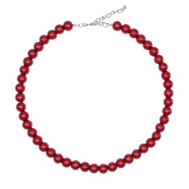 Imagem de JNF Colar de pérola grande para mulheres colar de pérola grossa colar grande falso colar e brincos conjunto de colar de pérolas dos anos 20 bijuteria fantasia, Pérolas de imitação, Sem Pedra Preciosa