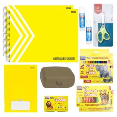 Imagem de Kit Material Escolar Infantil Mini Grupo 1a 3 Anos Lista SME - DEZdeDE