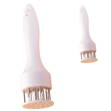 Imagem de Amaciador de Carnes em Aço Inox com Cabo Ergonômico, Reduz Tempo de Cozimento, Design Profissional (Branco)