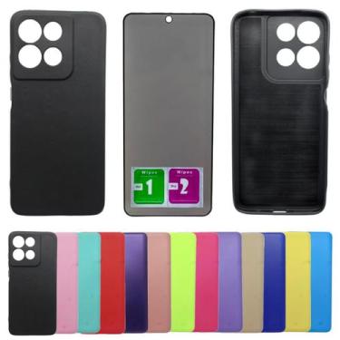Imagem de Capinha Capa Aveludada Para Moto G75 + Pelicula Privacidade - Mustangs
