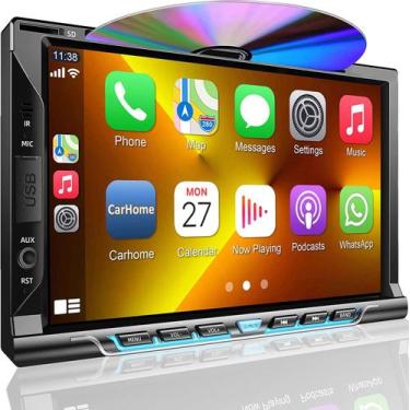 Imagem de Acessórios estéreo de carro Double DIN com leitor de CD/DVD 7" - Inexa