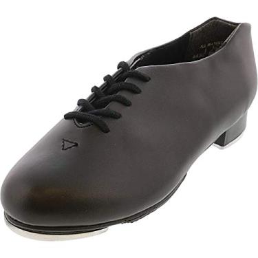 Imagem de Sapatilha de balé Capezio Tic Tap Toe (Bebê/Criança pequena), Preto, 1.5 Wide Little Kid