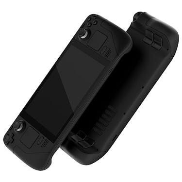 Imagem de eXtremeRate Conjunto completo DIY e botões para LCD Steam Deck, placa traseira preta personalizada para LCD Steam Deck – Console não incluído