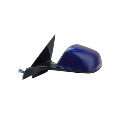 Imagem de Conjunto de espelho retrovisor de 13 fios azul royal escuro com capa lateral espelho retrovisor acessórios para carro, compatível com Tesla modelo 3 M3 2021-2023(1pc left)