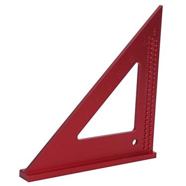 Imagem de Régua Triangular de Alumínio, Medidor de Rabiscos de Orifícios, Ferramenta de Marcação de Madeira Com Tratamento de Superfície Anodizado, para Projetos de Madeira