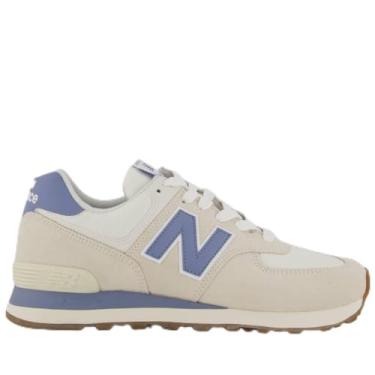Imagem de Tênis New Balance 574 V2 Feminino Bege e Azul