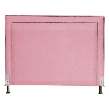 Imagem de Cabeceira de Cama Box Estofada 195 cm King Viviane Suede - Fina Mobíli