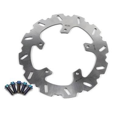 Imagem de Rotor de disco de freio traseiro com parafusos de montagem para Yamaha Fazer 8 2010-2015 ABS 11-15, FZ8 FZ800 10-15 ABS 11-15, acessórios de substituição de motocicleta