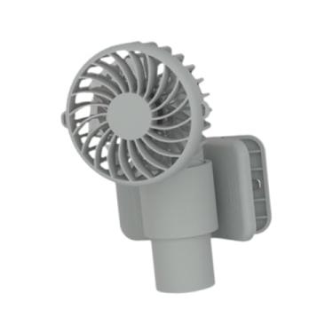 Imagem de Generic Clip no ventilador 3 Ângulo ajustável de velocidade de velocidade de baixo ruído de base destacável Fã pessoal do ventilador pessoal para acampamento, Cinza Verde
