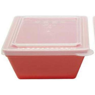 Imagem de Kit Travessas Stillo P Com Tampa Vemplast 2 Un Coral