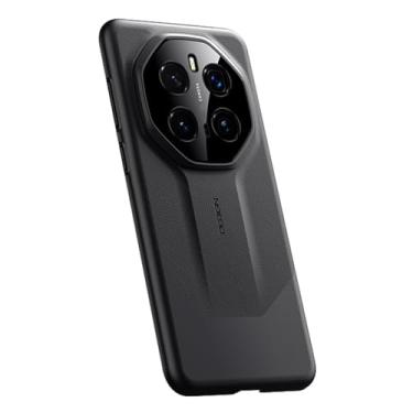 Imagem de FWYANZH Capa de couro para Honor Magic 7 Pro/7, capa de proteção de lente de câmera reforçada, ajuste fino, ultrafina, minimalista, à prova de choque, estilo comercial, preta, 7Pro