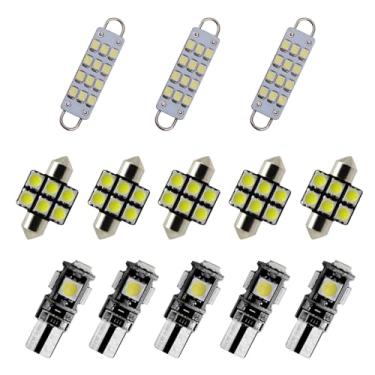 Imagem de 8X-SPEED Kit de lâmpadas interiores LED 5050 13 peças para Mitsubishi Eclipse MK3 2000-2005, porta-luvas de leitura de cúpula, porta-malas, espelho de vaidade, luzes de viseira de sol