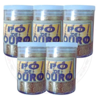 Imagem de Kit Pó De Ouro Para Rituais Assentamentos Magia Umbanda Candomblé 15 g