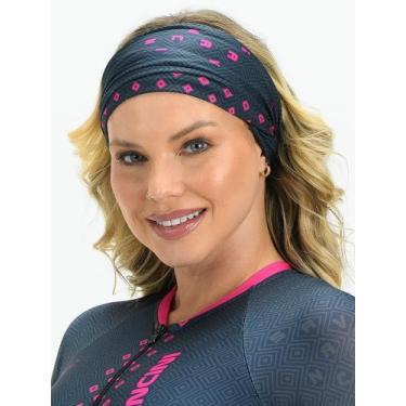 Imagem de Bandana De Ciclismo Cinza e Pink Evolution Savancini (3230)