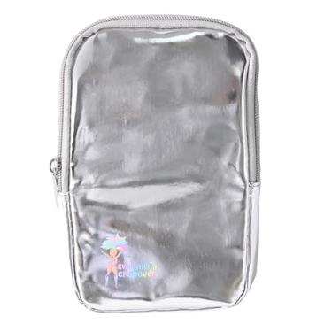 Imagem de Bolsa tiracolo 3 em 1 | Arnês de perna de carnaval para mulheres | Bolsa de cintura holográfica | Rave Leg Pack com fivelas, Prata metálica, One Size, Bolsa de coxa 3 em 1, pochete transversal
