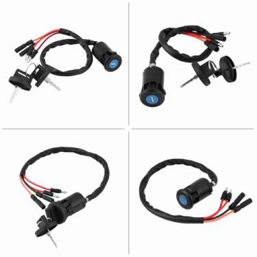 Imagem de Chave de Ignição, Interruptor de Chave de Controle Mestre para 300 Trx300fw FourTrax 1990-2000 ATV, Mecanismo do Tipo de Botão, Usado para Conectar ou Cortar Iniciantes, Ignição