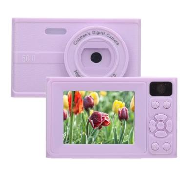 Imagem de Câmera Digital, Câmera de Vlog de 48MP e 1080P com Foco Automático, Tela TFT de 2,36 polegadas, Lente Dupla, Câmera Compacta Portátil com Zoom de 8X para Fotografia e Vídeo