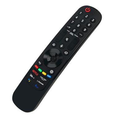 Imagem de MR21GA AN-MR21GA AKB76036202 Substituir Magic Remote com controle de ponteiro de roda de voz adequado para LG Smart TV 2021 OLED65C1AUA 43NANO75UPA 55NANO75UPA 50NANO75UPA 55NANO77ZPA 50NANO77ZPA